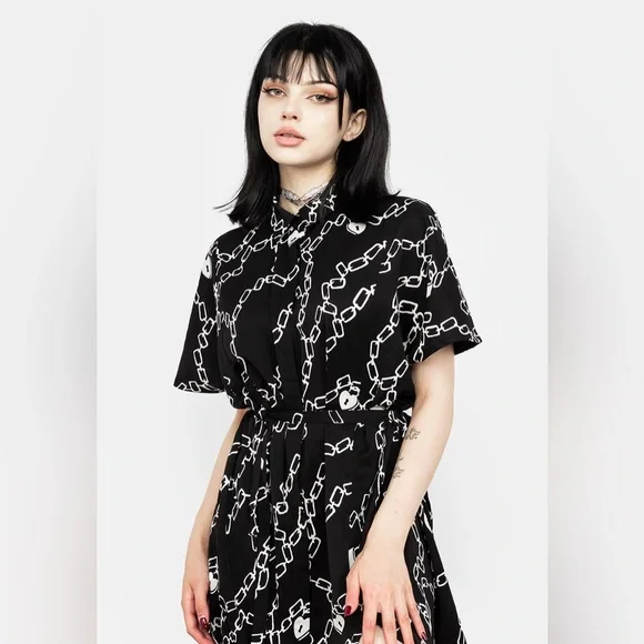 Disturbia Lovelock Oversized Midi Dress US 8 / UK 12 - Picture 2 of 7